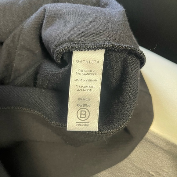 Athleta Black Bounce Back Sweatshirt Dress - Size XS - Picture 11 of 11